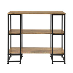 Konsolinis stalas 110x35x96cm., rudos/juodos spalvos FSB33-F