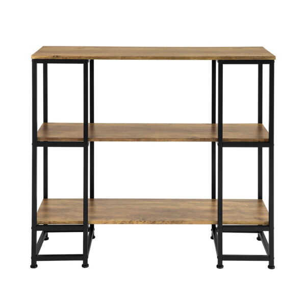 Konsolinis stalas 110x35x96cm., rudos/juodos spalvos FSB33-F