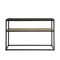 Konsolinis stalas 110x30x70cm., juodos/rudos spalvos FSB43-SCH