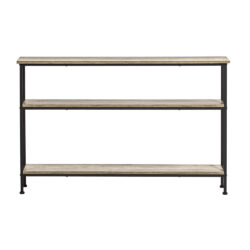 Konsolinis stalas 120x20x77cm., šviesiai rudos/juodos spalvos FSB49-PZ