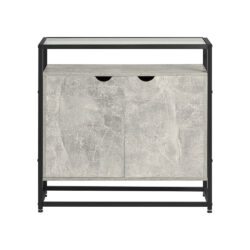 Komoda 81x35x78cm., pilkos/juodos spalvos FSB55-HG