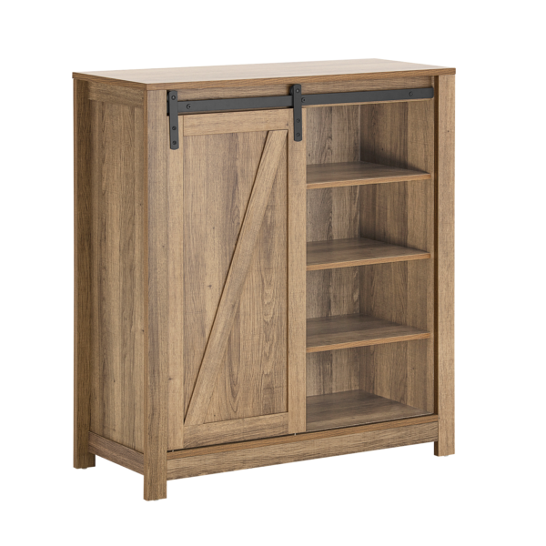 Prieškambario spinta 80x35x91cm., rudos/juodos spalvos FSB59-BR