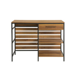 Virtuvinė spintelė 120x45x90cm., rudos/juodos spalvos FSB71-PF