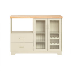 Virtuvės spintelė 120x40x90cm., kreminės/šviesiai rudos spalvos FSB81-MI