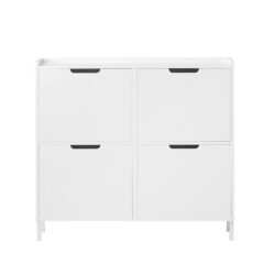 Batų spintelė 100x19x91cm., baltos spalvos FSR100-W