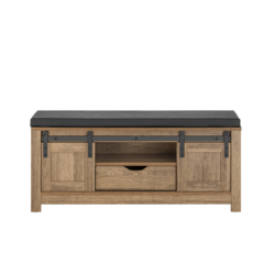 Prieškambario suolas 100x35x46cm., rudos/juodos spalvos FSR118-BR