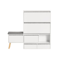 Batų spintelė 124x24x126cm., įvairių spalvų FSR134-W