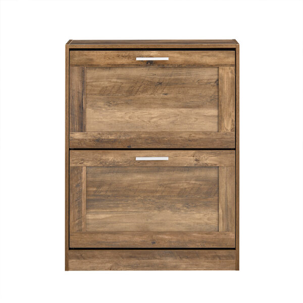 Batų spintelė 60x23x79cm., rudos/sidabrinės spalvos FSR137-F