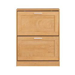 Batų spintelė 60x23x79cm., šviesiai rudos/sidabrinės spalvos FSR137-N