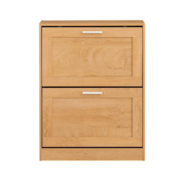 Batų spintelė 60x23x79cm., šviesiai rudos/sidabrinės spalvos FSR137-N