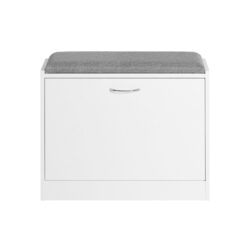 Prieškambario suolas 60x24x47cm., baltos/pilkos spalvos FSR16-K-W