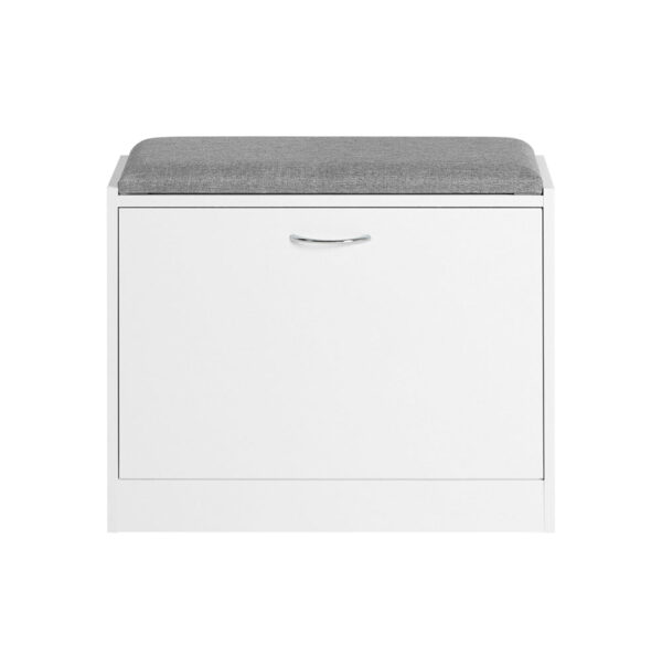 Prieškambario suolas 60x24x47cm., baltos/pilkos spalvos FSR16-K-W