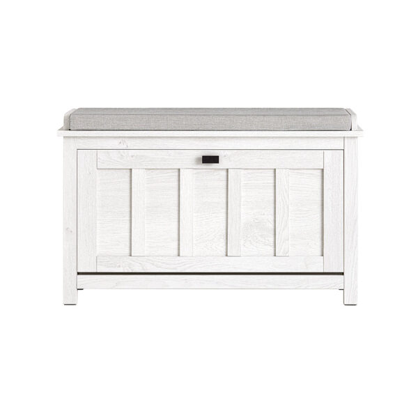 Prieškambario suolas 80x29x50cm., baltos/pilkos spalvos FSR161-W