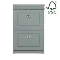 Batų spintelė 53x24x82cm., pilkos/sidabrinės spalvos FSR78-HG