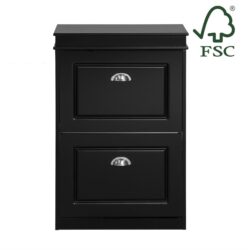 Batų spintelė 53x24x82cm., juodos/sidabrinės spalvos FSR78-SCH