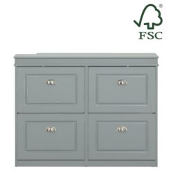 Batų spintelė 105x24x82cm., pilkos/sidabrinės spalvos FSR79-HG