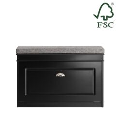 Prieškambario suolas 75x24x51cm., juodos/pilkos spalvos FSR82-L-SCH