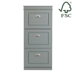 Batų spintelė 53x24x117cm., pilkos/sidabrinės spalvos FSR94-HG