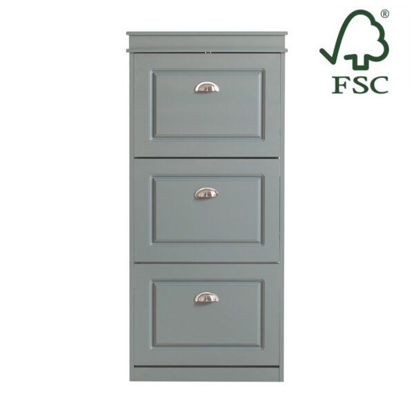 Batų spintelė 53x24x117cm., pilkos/sidabrinės spalvos FSR94-HG