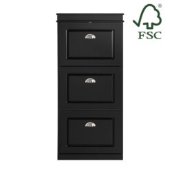 Batų spintelė 53x24x117cm., juodos/sidabrinės spalvos FSR94-SCH