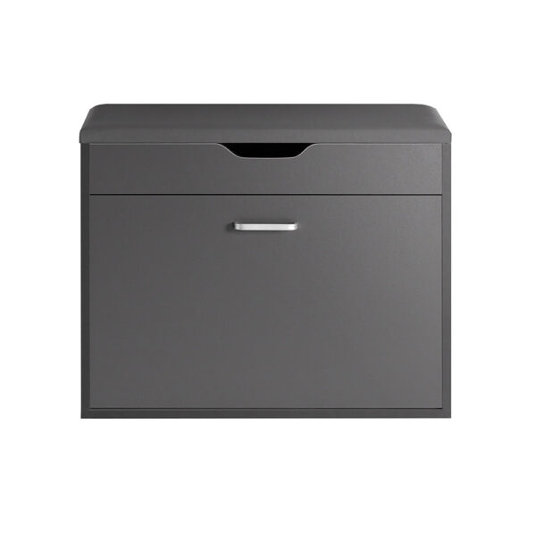 Prieškambario suolas 60x30x50cm., tamsiai pilkos spalvos FSR95-HG