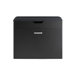 Prieškambario suolas 60x30x50cm., juodos/sidabrinės spalvos FSR95-SCH