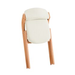 Sulankstoma kėdė 47x60x77cm., šviesiai rudos/kreminės spalvos FST92-W