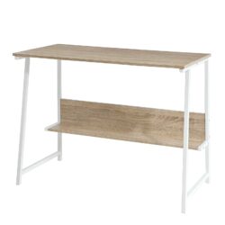 Rašomasis stalas 100x50x75cm., šviesiai rudos/baltos spalvos FWT34-N