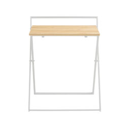 Sulankstomas rašomasis stalas 63x45x77cm., baltos/šviesiai rudos spalvos FWT88-WN