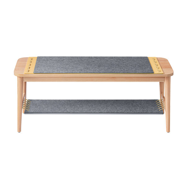 Prieškambario suolas 110x37x46cm., šviesiai rudos/pilkos spalvos HFSR01-N