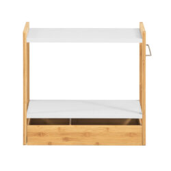 Virtuvės lentyna 55x35x49cm., šviesiai rudos/baltos spalvos KCR07-WN