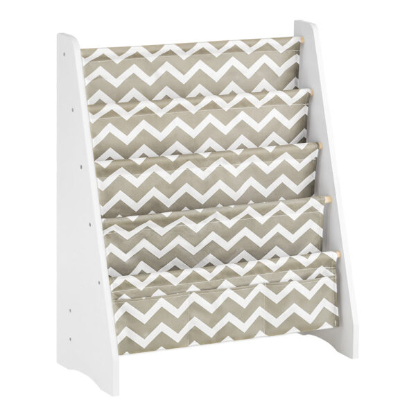 Vaikiška lentyna 63x28x76cm., baltos/pilkos spalvos KMB50-HG