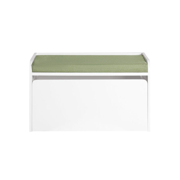 Vaikiška žaislų laikymo spintelė 60x34x35cm., baltos/žalios spalvos KMB80-W