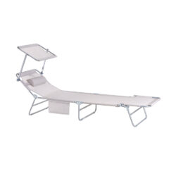 Gultas 215x63x90cm., baltos/sidabrinės spalvos OGS48-MI