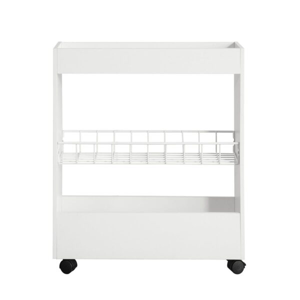 Pastatoma vonios spintelė 20x60x70cm., baltos/juodos spalvos BZR46-W