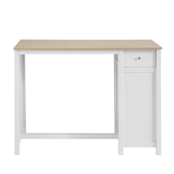 Rašomasis stalas 120x55x90cm., baltos/šviesiai rudos spalvos FWT64-WN