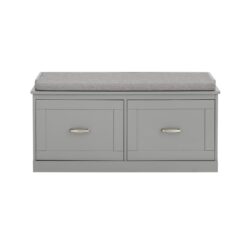 Prieškambario suolas 98x37x49cm., pilkos/sidabrinės spalvos FSR131-HG