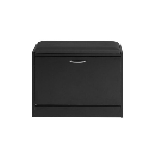 Prieškambario suolas 60x30x47cm., juodos/sidabrinės spalvos FSR16-SCH