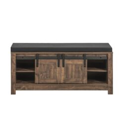 Prieškambario suolas 101x35x46cm., rudos/juodos spalvos FSR118-N