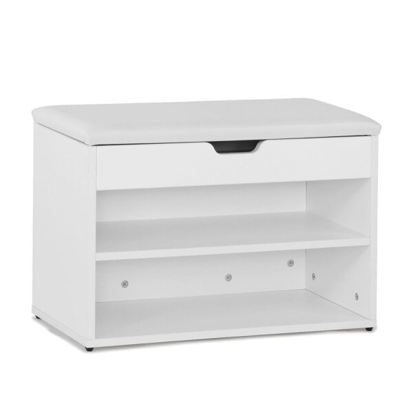 Prieškambario suolas 60x30x44cm., baltos spalvos FSR25-W