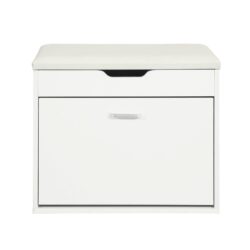 Prieškambario suolas 60x30x50cm., baltos spalvos FSR95-W