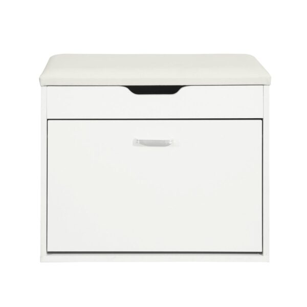 Prieškambario suolas 60x30x50cm., baltos spalvos FSR95-W