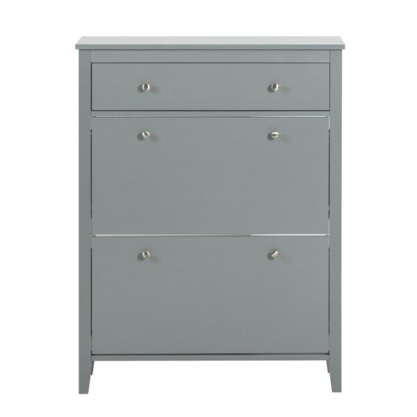 Batų spintelė 80x25x108cm., pilkos/sidabrinės spalvos FSR89-HG