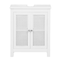 Pastatoma vonios spintelė po kriaukle 50x33x60cm., baltos/sidabrinės spalvos BZR35-W