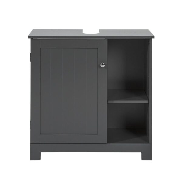 Pastatoma vonios spintelė po kriaukle 60x30x60cm., juodos spalvos BZR38-DG