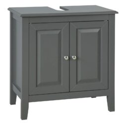 Pastatoma vonios spintelė po kriaukle 60x30x62cm., pilkos/sidabrinės spalvos FRG202-DG