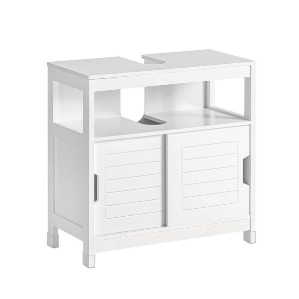 Pastatoma vonios spintelė po kriaukle 60x30x60cm., baltos spalvos FRG128-W