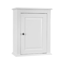 Sieninė vonios spinta 40x18x49cm., baltos/sidabrinės spalvos FRG203-W