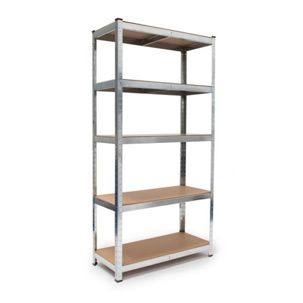 Sandėliavimo lentyna 180x90x40cm., šviesiai rudos/sidabrinės spalvos