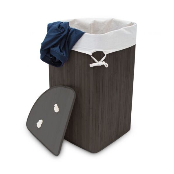 Skalbinių krepšys 65x49,5x37cm, 60L., juodos/baltos spalvos